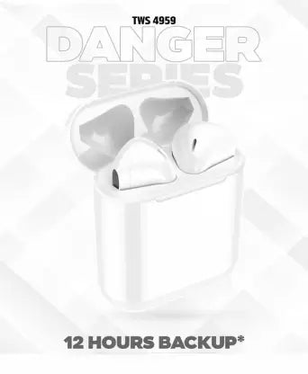VJT U&I TWS-4959 Danger Series Earbuds with Mic,Touch Sensor Bluetooth Headset (White, True Wireless) VJT U&I TWS-4959 Danger Series Earbuds with Mic,Touch Sensor Bluetooth Headset (White, True Wireless)